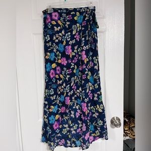 long floral skirt